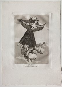 Ochenta Caprichos: Volaverunt, 1793-1798. by Francisco de Goya