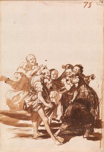 Şarkı Söyleyen ve Dans Eden Yaşlılar by Francisco de Goya