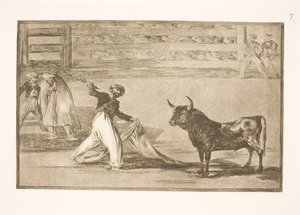 Zıpkınların veya banderillaların kökeni by Francisco de Goya