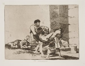mezarlığa giderken (56) by Francisco de Goya