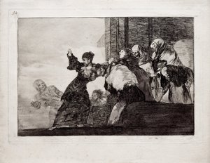 Los Disparates Follies dizisinden Zavallı Folly, 1815-1819 by Francisco de Goya