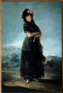 Portre ve Mariana Waldstein, Marquise de Santa Cruz (1763-1808) Francisco de Goya