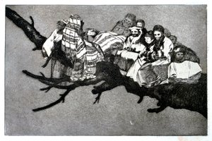 Gülünç Rüya, 1819-1823 by Francisco de Goya
