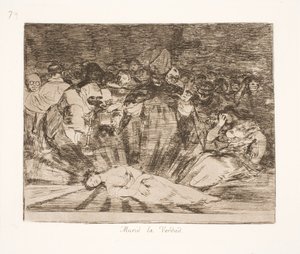 Gerçek öldü (79) by Francisco de Goya