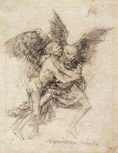 Se quieren Mucho (Birbirlerini çok severler) by Francisco de Goya