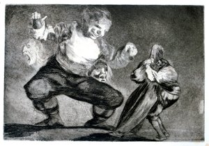 Simpleton, 1819-1823 by Francisco de Goya