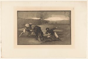 Yaya olarak boğa avı Otro modo de cazar á turta Boğa Güreşi (dizi başlığı) La Taureaumachie (dizi adı) La Tauromaquia (dizi adı) by Francisco de Goya