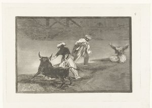 Bir arenada boğa güreşçileri Capean otro encerrado Boğa Güreşi (dizi başlığı) La Tauromaquia (dizi başlığı) by Francisco de Goya