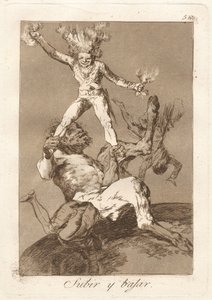 Subir y bajar (Yükselmek ve Düşmek) by Francisco de Goya