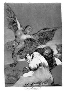 Yut onu, köpek, 1799 by Francisco de Goya