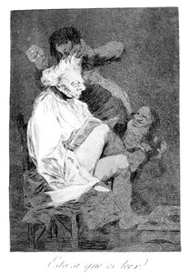 Bu kesinlikle okuyabiliyor, 1799 by Francisco de Goya