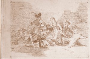 Savaşın Felaketleri : Artık çok geç (Hazırlık çizimi by Francisco de Goya