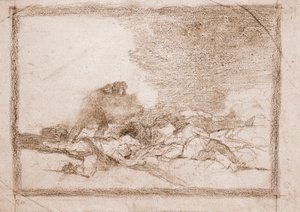 Savaşın Felaketleri: Bu yüzden doğdunuz (hazırlık çizimi by Francisco de Goya