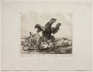 Savaşın Korkuları: Etçil Bir Akbaba. by Francisco de Goya