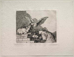 Savaşın Korkuları: Kedi Pandomimi by Francisco de Goya