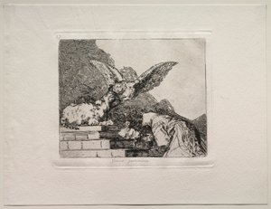 Savaşın Korkuları: Kedi Pandomimi. by Francisco de Goya