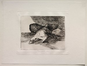 Savaşın Korkuları: Ondan Bir Şey Alır. by Francisco de Goya