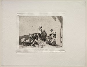 Savaşın Dehşetleri: Ağlamanın Faydası Yok. by Francisco de Goya