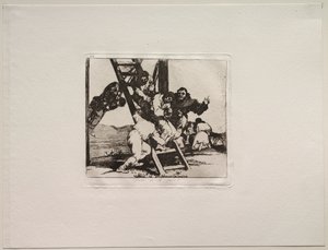 Savaşın Korkuları: Zor Bir Adım! by Francisco de Goya