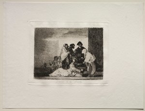 Savaşın Dehşetleri: Darı sayesinde. by Francisco de Goya