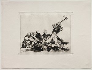 Savaşın Korkuları: Aynı. by Francisco de Goya