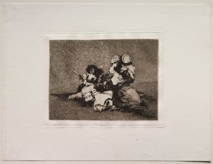 Savaşın Korkuları: Kadınlar Cesaret Verir by Francisco de Goya
