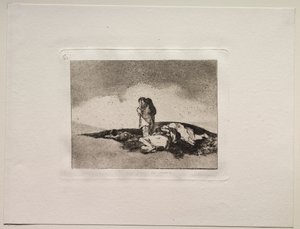 Savaşın Korkuları: Onlara Yardım Edecek Kimse Yok. by Francisco de Goya