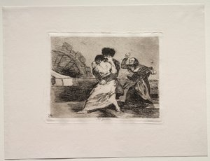 Savaşın Korkuları: Sevmiyorlar. by Francisco de Goya