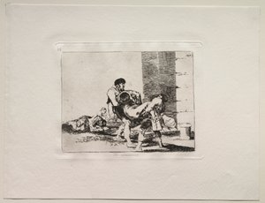 Savaşın Korkuları: Mezarlığa. by Francisco de Goya