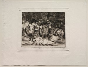 Savaşın Korkuları: Gerçek Öldü. by Francisco de Goya