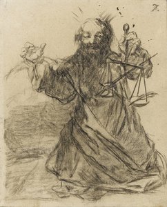 Kalem Kılıçtan Daha Güçlüdür, 1819-28 (kağıt üzerinde siyah tebeşir) by Francisco de Goya