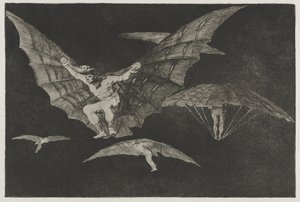 Atasözleri: Uçmanın Bir Yolu by Francisco de Goya