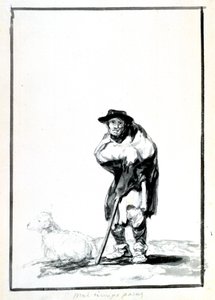 Çoban, c1760-1820 by Francisco de Goya