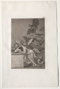 Aklın Uykusu Canavarlar Yaratır by Francisco de Goya