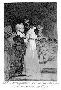Evet derler ve ilk gelene elini verirler, 1799 by Francisco de Goya