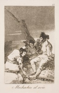 iş çocukları için by Francisco de Goya