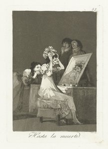 Çok iyi Ölüme kadar (nesne üzerindeki başlık) Los Caprichos (dizi adı) by Francisco de Goya