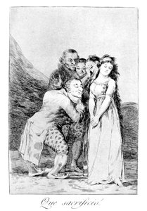 Ne fedakarlık!, 1799 by Francisco de Goya