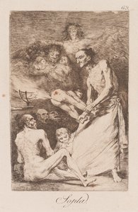 Rüzgar, 18. yüzyılın sonu ve 19. yüzyılın başı (baskı) by Francisco de Goya