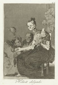 iyi dönüyorlar Hilan Delgado (nesne üzerindeki başlık) Los Caprichos (dizi adı) by Francisco de Goya