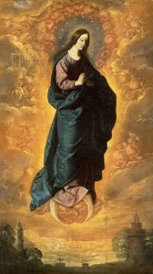 Immaculate Conception (tuval üzerine yağlı boya) by Francisco de Zurbaran