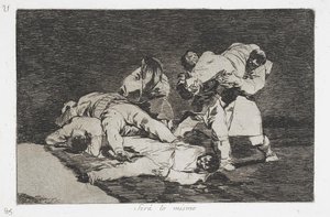 Savaş Felaketleri serisinin aynısı by Francisco de Goya