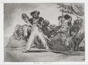 Bu çok fazla! (Güçlü!) The Disasters of War (Los Desastres de la Guerra) dizisinden... by Francisco de Goya