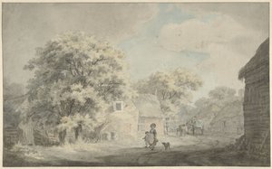 Overveen'de çiftlik evi by Franciscus Andreas Milatz