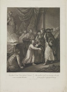 Polonyalı Mieszko I, Smuglewicz, Franciszek (1745-1807) tarafından tonlama aldı. Litografi, 18. Yüzyıl Sonu.. Özel Koleksiyon