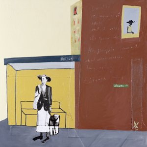 Lafayette Ave, 2001 (tuval üzerine karışık teknik) by Francks Deceus