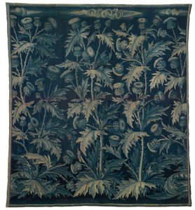 Goblen, Devedikeni veya Les Chardons ile Verdure, Fransız-Flaman, 1500 civarı (yün)