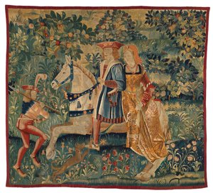 Goblen, Mayıs Ayı veya La Chasse au Faucon, 1500 civarı (yün)