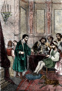 Heykeltıraş Benvenuto Cellini, Fransa Kralı I. François'nın sarayında by Franco Mistrali