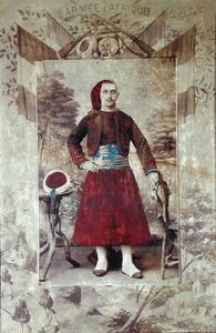 Zouave, c.1870 (renkli taş)